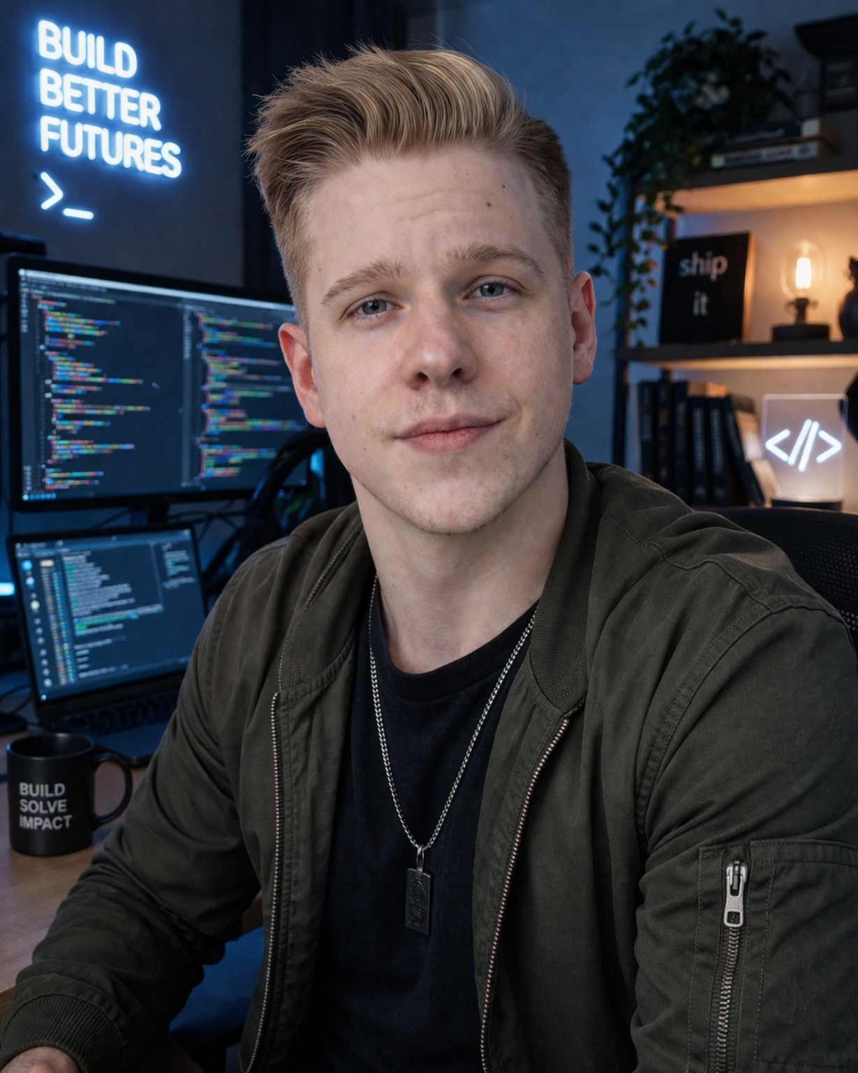 Brandon C's Tech AI headshot generated by Avtr